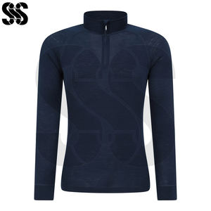 Sous-vêtements d'équitation thermiques d'hiver pour hommes, sous-vêtements d'équitation, haut de compression à manches longues, polyester/spandex, séchage rapide - Product Image 5