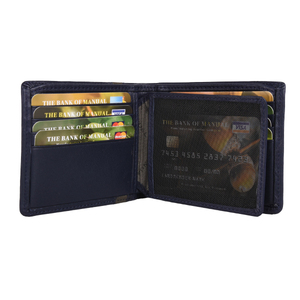 Hot Sale <b>RFID</b> <b>Blocking</b> Vintage Leather <b>Wallet</b> with Open Closure and Pop up Design - Product Image 5