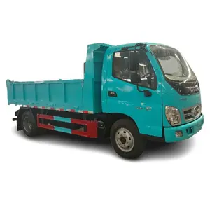 מיני מותאם אישית צבע כחול 4WD משאית מזבלה פוטון 4x2 5 טון מנוע דיזל הנעה שמאלית מזבלה קטנה מחיר למכירה