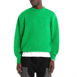 Suéter de punto de manga larga con cuello redondo, ropa de hombre, suéteres de punto a la moda para hombre, ropa de invierno transpirable personalizada OEM ODM - Product Image 4