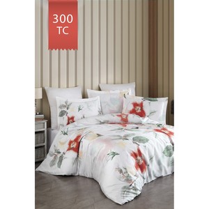 Varol Royal Satin Duvet Cover <b>Set</b> 300TC Luxury Floral Woven for Home Use-ARUNA - Product Image 1