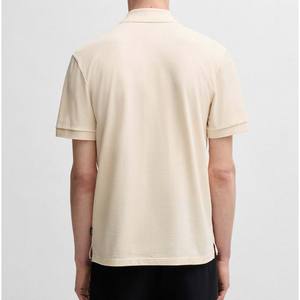 Camisa Casual con Logotipo Frontal Personalizado OEM para Hombre, Jersey de Bambú, Manga Corta, Cierre de Botones, Transpirable, Secado Rápido, Cuello Acanalado - Product Image 3