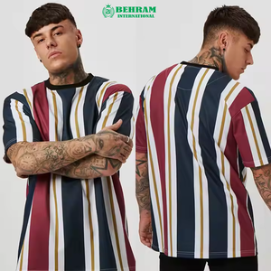 T-shirt à manches courtes pour homme, coupe ample, séchage rapide, en coton/fibre de bambou 230g, écologique et de haute qualité, pour commandes en gros - Product Image 5