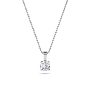 Pendentif en diamant rond raffiné de 0,30 ct, diamant cultivé en laboratoire, en platine, pour mariage, fiançailles, soirée - Product Image 2