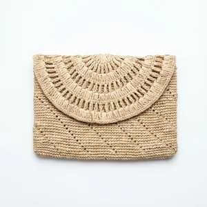 Pochettes Bohèmes au Crochet avec Pompon et Motif Géométrique – Sacs à Main Femme pour l'Été et Usage Quotidien - Product Image 4