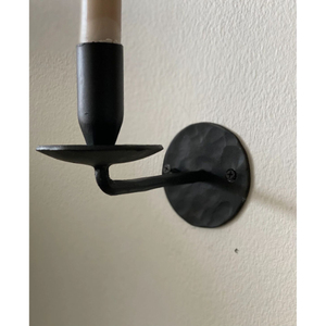 Antique Iron Metal <b>Wall</b> Mounted <b>Candle</b> <b>Holder</b> Black Finished Perfect For Home Christmas Event Holiday Lighting Decoration - Product Image 5