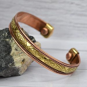 Personalized Copper Cufflinks for Gifts Unique Handmade Copper Cufflinks for Business Classic Design for Women at Lowest Price - Product Image 1