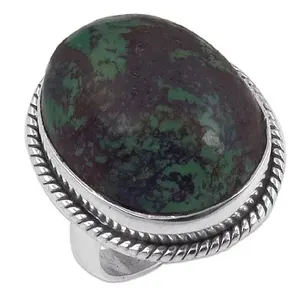 Anillo de Plata 925 con Cianita para Mujer, Oro Rosa de 18K con Piedra Natural, Chapado en Rodio, Joyería Fina - Product Image 3