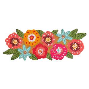 Mantel individual de lujo bordado a mano con cuentas, diseño floral tradicional, base de satén antideslizante, para Navidad, hogar, encaje tejido. - Product Image 1