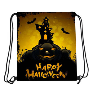 <b>Halloween</b> Drawstring Candy Bag Oxford Cloth Party Favor Sack Custom Size for Festive Events - Product Image 6