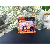 Modèle de café en acrylique au design moderne 3D, personnalisable, décoration de bureau multi-pièces pour l'étude et le travail, cadeau unique pour les fans d'anime et de jeux