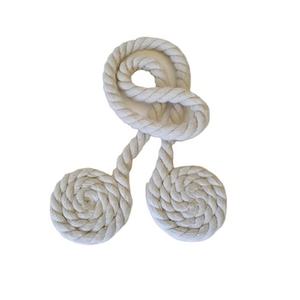 Farmhouse Handmade Macrame Rope Tiebacks with Tassel Finished Perfect for <b>Living</b> <b>Room</b> <b>Curtain</b> Holdback Top Material Accessories - Product Image 1