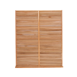 Divisor de Habitaciones de Dos Paneles de Diseño Minimalista, Hecho de Madera de Teca Sólida con un Calor Natural para Muebles del Hogar - Product Image 4