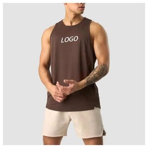 Camiseta sin mangas atlética personalizada para hombre, camiseta sin mangas con tirantes transpirables para Polo para entrenamiento de Gimnasio Deportivo con patrón sólido - Product Image 1