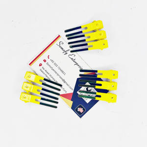 Ensemble de 9 pinces à cheveux multi-jaunes à double broche Outil en acier inoxydable de nouvelle conception pour des extensions de cheveux privées durables - Product Image 3