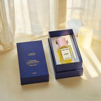 Bouteille de parfum carrée transparente personnalisée de luxe en gros d'usine, bouteille de parfum en verre rectangulaire clair de luxe de 30ml 50ml 100ml