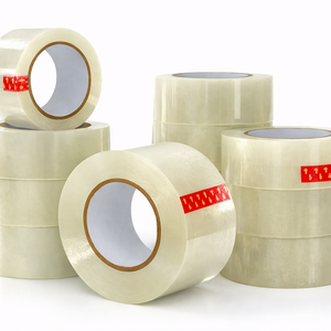 <b>Clear</b> BOPP Packing <b>Tape</b> Box Sealing Adhesive <b>Tape</b> Waterproof Single Sided Acrylic Custom Printing - Product Image 1