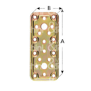 PLAQUE DE JOINT DROIT LOURD Épaisseur 2.2mm Acier tropicalisé - Product Image 1