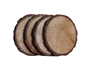 Posavasos Rústico de Madera de Acacia, Diseño Creativo, Mantel Individual de Madera, Aislamiento Térmico, Precio de Fábrica al por Mayor, Posavasos para Café - Product Image 1