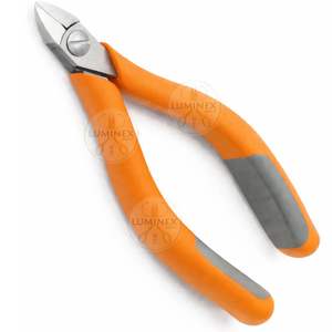 Cortador de Cabeza Ovalada de Precisión Weller Erem 2432E |   Alicates de Acero Inoxidable de 5 Pulgadas para Hacer Joyas con Mangos Ergonómicos Naranja y Negro - Product Image 3
