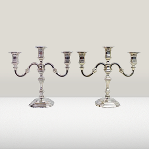 เชิงเทียนโลหะสำหรับตกแต่งเทศกาลทางศาสนาที่ทันสมัย2ชิ้น - Product Image 1