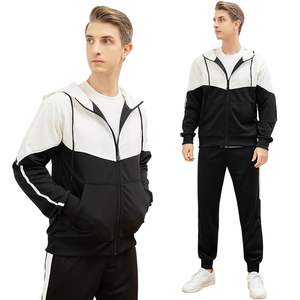 Ensembles de survêtements personnalisés avec logo brodé, survêtements unisexes, ensembles de survêtements personnalisés en tissu, ensemble 2 pièces pour l'extérieur, sweat-shirt et pantalon de survêtement pour homme - Product Image 3