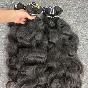 100% ต่อผมมนุษย์บริสุทธิ์แบบไม่ใช้เรมี่สำหรับต่อผมแบบไม่ผ่านกระบวนการผมธรรมชาติสองชั้นจากกัมพูชา - Product Image 2