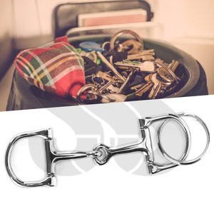 Mors de cheval en acier inoxydable de haute qualité avec anneau en D, embout lisse, soutien latéral stable, confort durable pour l'équitation - Product Image 6