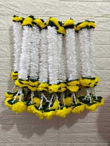 Guirnalda de jazmín artificial hecha a mano con borlas Rajnigandha, decoración festiva tradicional para Diwali, bodas - Product Image 4