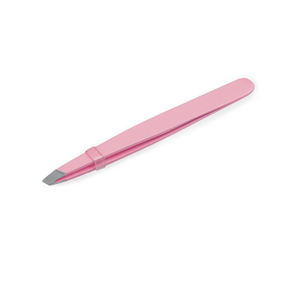 Pinzas de cejas de titanio de la mejor venta Sellos de embalaje personalizados Diseño Punta puntiaguda Etiqueta privada de acero inoxidable - Product Image 1