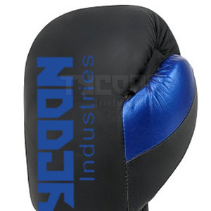Gants de boxe à lacets bon marché Gants de boxe à lacets en cuir en tissu Gants de boxe de qualité supérieure - Product Image 3