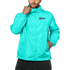 เสื้อแจ็คเก็ตผู้ชายแบบซอฟต์เชลล์น้ำหนักเบาบุใยสำหรับฤดูหนาว กันน้ำ กันลม ดีไซน์ทันสมัย คอตั้ง ปิดด้วยซิป - Product Image 1