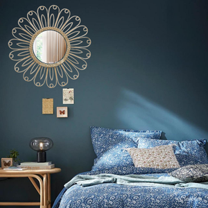 Espejos de pared de tendencia moderna de lujo hermoso diseño de arte Marco de ratán decoración del hogar colgantes dormitorio baño hecho a mano bastón decoración de pared - Product Image 4