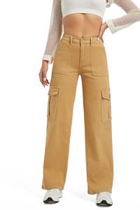 กางเกงคาร์โก้ลำลองเอวกลาง น้ำหนักเบา ใส่สบาย สำหรับผู้หญิง ผ้าฝ้าย 100% สไตล์สตรีทแวร์ - Product Image 6