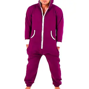 Combinaison de jogging décontractée pour homme de qualité supérieure, en molleton, manches longues, col à capuche, noir, avec service OEM, hiver - Product Image 3