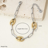 Bracelets et Joncs de Mode en Acier Inoxydable 316L de Qualité Supérieure, Plaqué Or 14k 18k, Bicolore, pour Femme, Vente en Gros