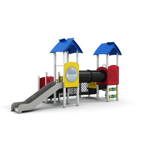 Ensemble de diapositives de panneau PE commerciales de qualité supérieure durables et personnalisables pour l'équipement de terrain de jeu extérieur de jeu imaginatif - Product Image 4