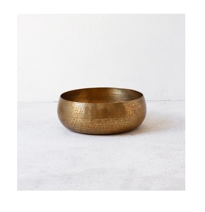 Mesa de Centro de Cobre Sólido Martillado a Mano, Mueble de Diseño de Lujo, Material de Construcción Metálico, Mesa de Centro Tipo Tambor, Basse Cuivre Martele - Product Image 1