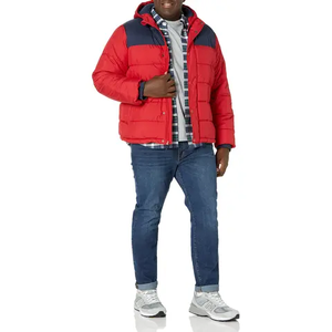 OEM personalizado de alta calidad de los hombres brillante chaqueta acolchada con capucha Casual cierre de cremallera para el invierno bajo MOQ al por mayor personalizado Puffy - Product Image 5