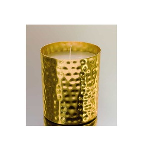 Événement décoration métal martelé cuivre bougie pot pour la maison salon décor de table à la main rond bougie pot - Product Image 4