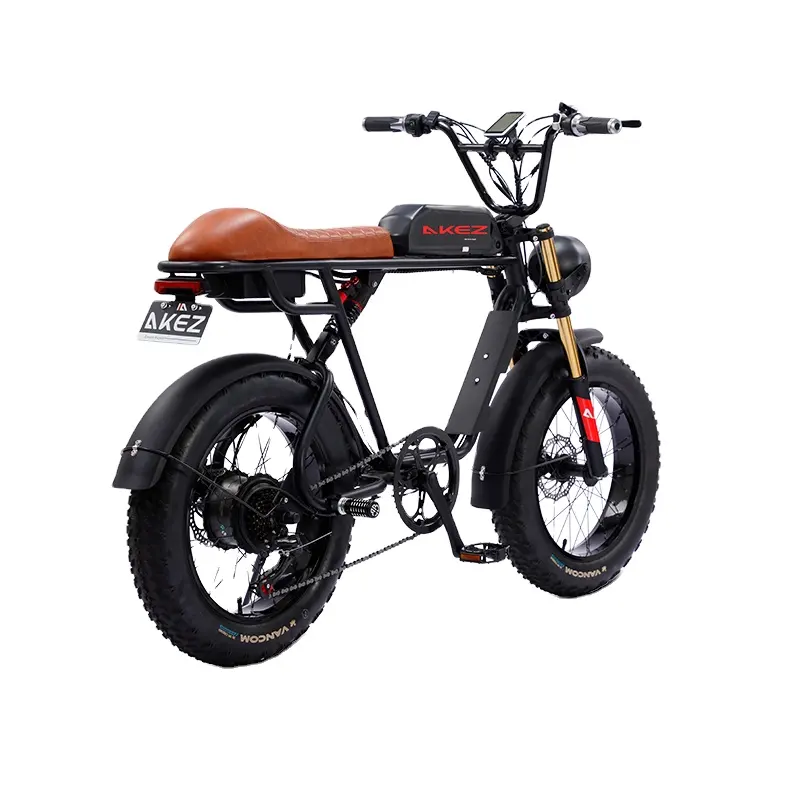 USA warehouse fast 500W all around urban off road fat 20" x 4.0 vintage style super electric ride on bike adult commute