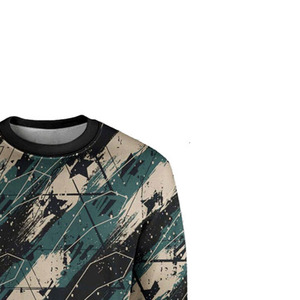 Sudadera Personalizada para Hombre, de Algodón y Felpa, Anti-Pilling, Cuello Redondo, Corte Holgado, Estilo Casual, con Estampado Digital - Product Image 4