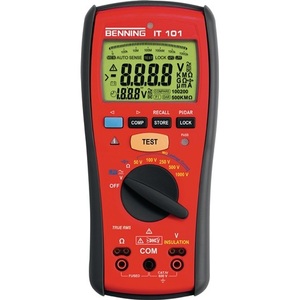 Medidor de Resistencia BENNING IT 101, Dispositivo de Medición de Aislamiento y Resistencia CA/CC, 0.1-600 V, 50 KOhm-20 GOhm - Product Image 1
