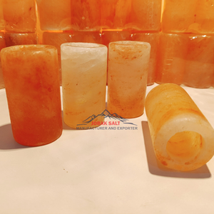 Vasos de chupito de tequila con sal rosa del Himalaya tallados a mano, artículos de Bar de lujo para una fiesta definitiva inspirados en el Feng Shui y el estilo Love - Product Image 2