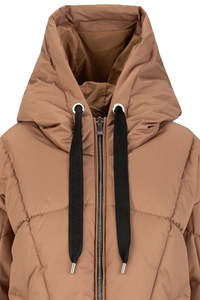 Veste matelassée à capuche pour femme en plein air de meilleure qualité en peau de mouton crue respirante pour l'hiver - Product Image 4