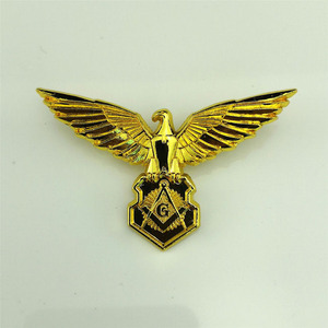 Medalla masónica estadounidense Gold Eagle Badge USA - Product Image 1