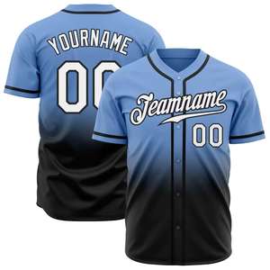 Quick Dry Breathable Baseball & Softball Jersey for Unisex <b>Button</b> <b>up</b> Design <b>Black</b> Men's Baseball <b>Shirts</b> - Product Image 4