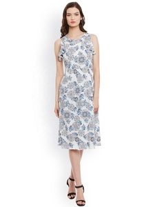 Vestido Maxi de Gasa con Estampado Floral para Mujer, Halter sin Mangas, Dobladillo Asimétrico, Abertura Lateral, Estilo Bohemio, para Fiesta de Verano o Casual - Product Image 5