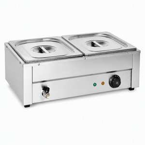 Commercial Electric Bain Marie Food <b>Warmer</b> 220V for <b>Buffet</b> Catering Gravy Curry Sauce Station - Product Image 1