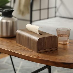 Cubierta de caja de pañuelos de estilo minimalista, cubierta de caja de pañuelos faciales de madera para cocina, baño, dormitorio, estantes, sala de estar, mesa de oficina - Product Image 3